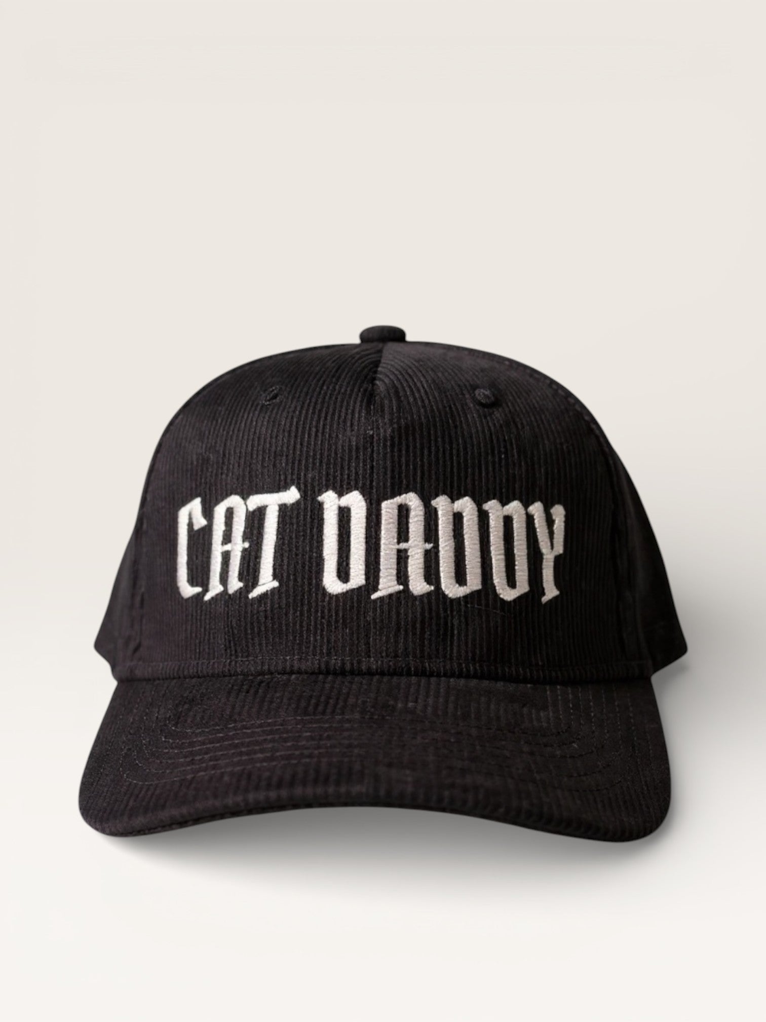 CAT DADDY – Black Corduroy Snapback