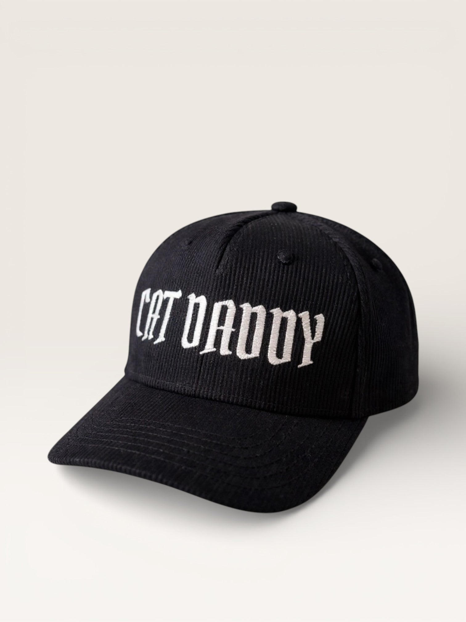 CAT DADDY – Black Corduroy Snapback